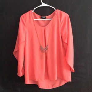 Salmon blouse